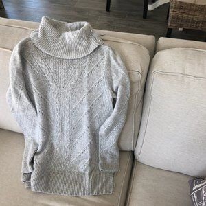 White House Black Market Gray Sweater w/ Bling